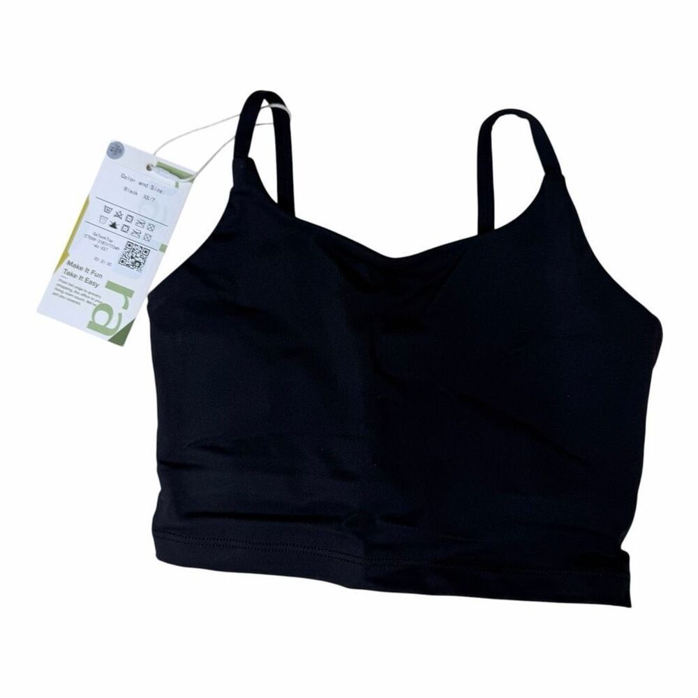 NEW Halara Girls Seamless Strappy Tank Top Black XS 7
